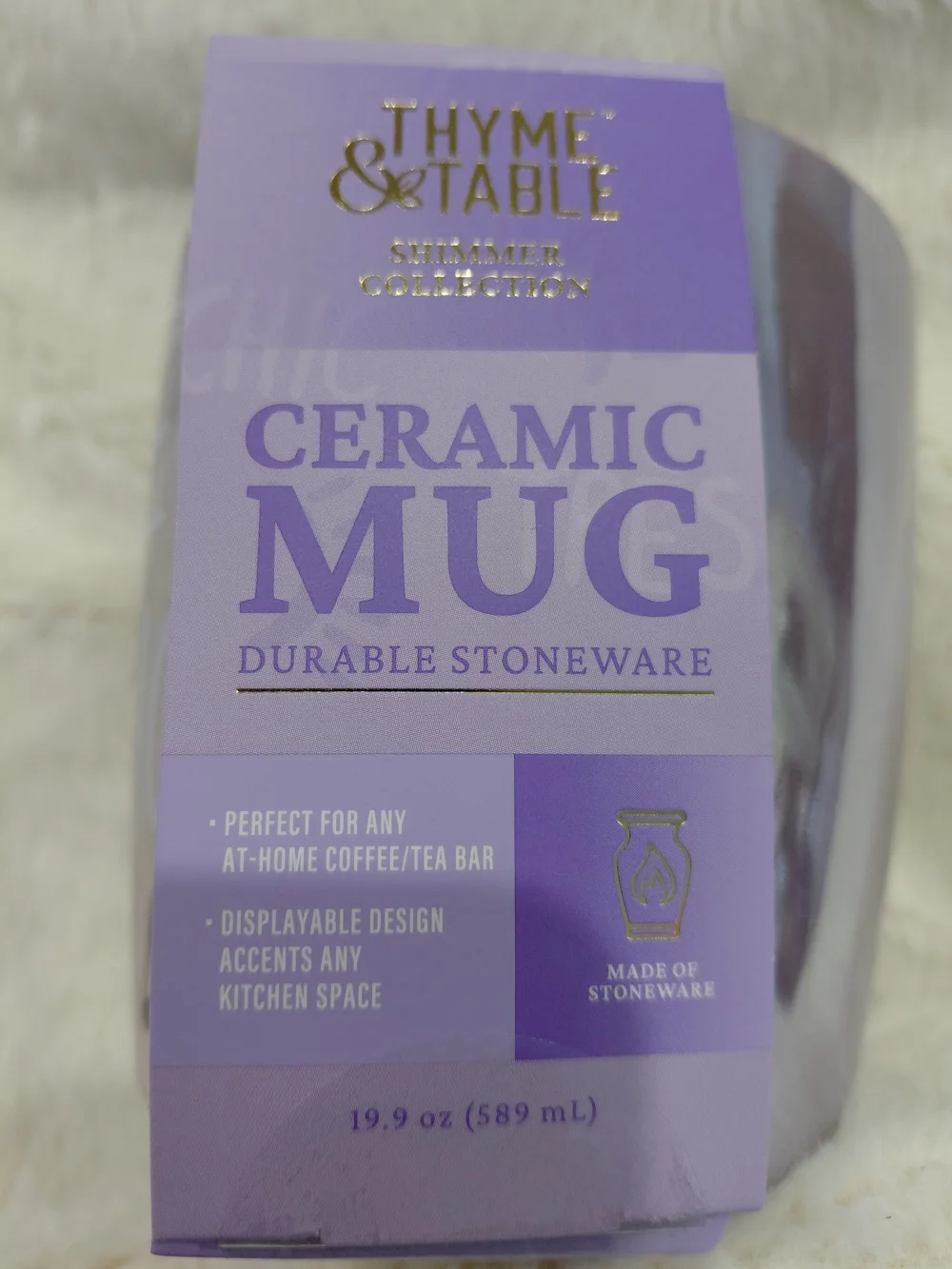 NWT Très Chic Iridescent Purple Mug